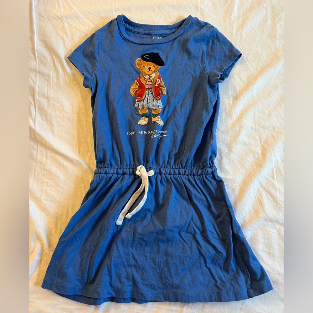 Polo bear by Ralph Lauren Blue Dress girls 4T